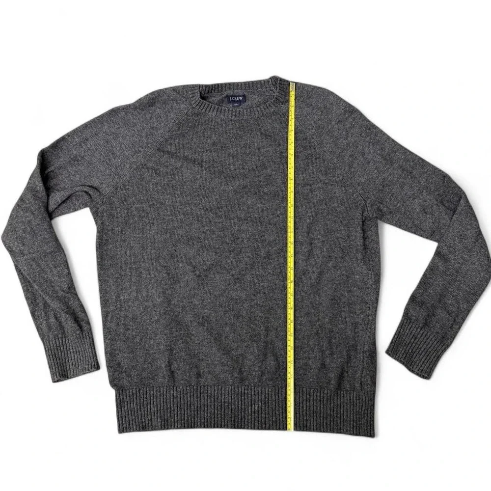 Normcore grandpa core unisex J.Crew gray heathered wool blend sweater Size L